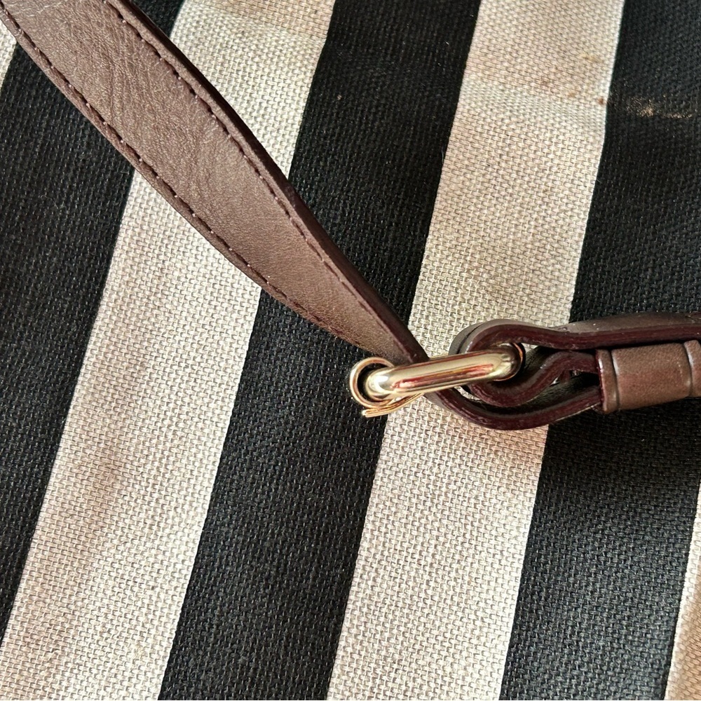 L.A.M.B. Brown Leather Shoulder Bag - Picture 6 of 15